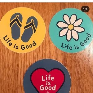 Life is Good stickers - Bundle of 3